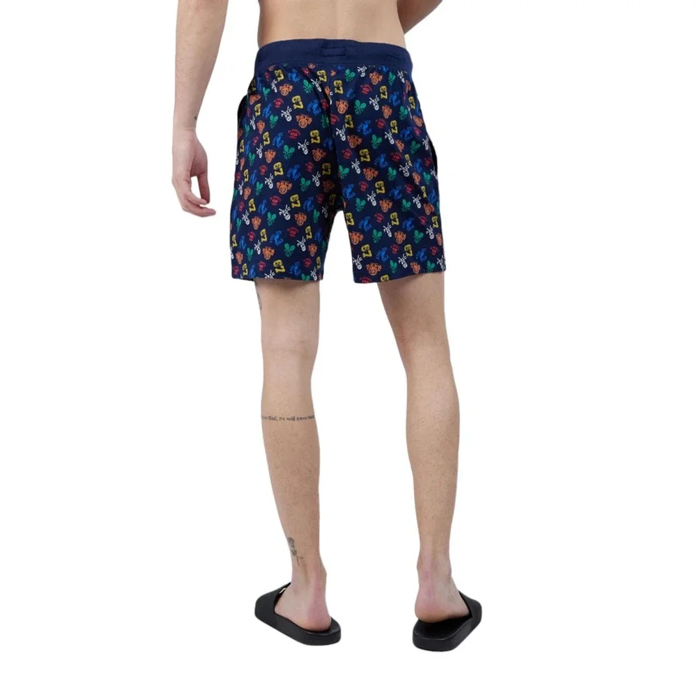 Polo Ralph Lauren All‎ Over Athletic Print Knit Sleep Shorts Men's Size Medium